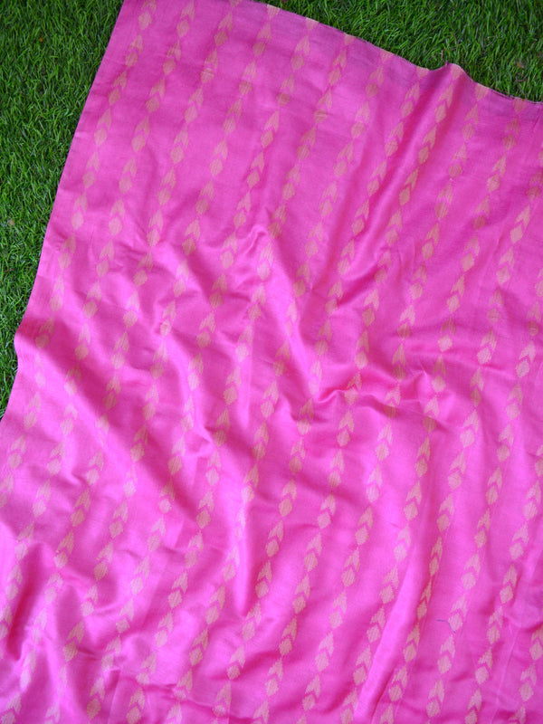 Handloom Khadi Cotton Salwar Kameez Dupatta Set-Pink & Beige