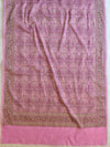 Banarasee Cotton Silk Plain Salwar Kameez Fabric With Resham Jaal Dupatta-Pink