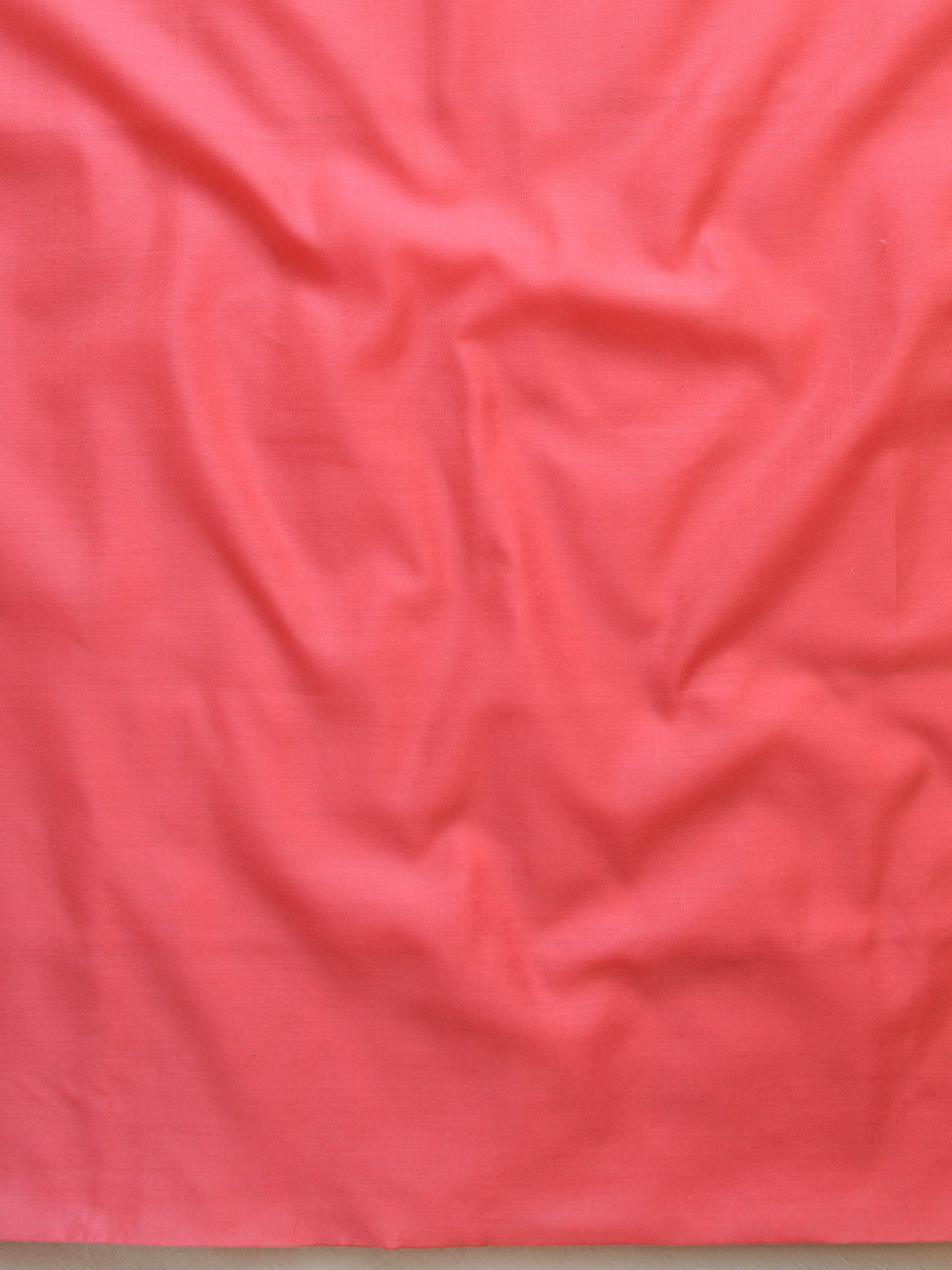 Banarasee Cotton Silk Plain Salwar Kameez Fabric With Resham Jaal Dupatta-Peach