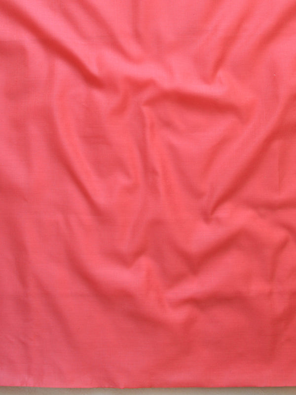 Banarasee Cotton Silk Plain Salwar Kameez Fabric With Resham Jaal Dupatta-Peach