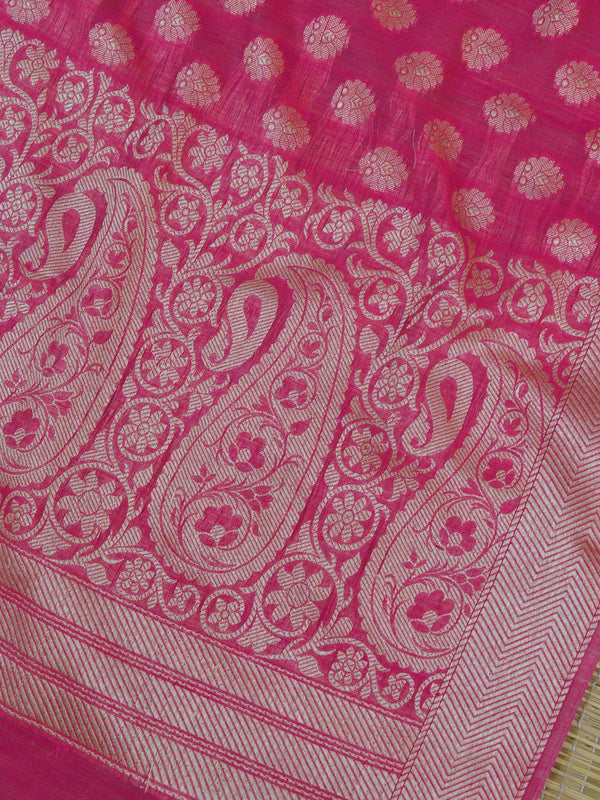 Banarasee Brocade Work Salwar Kameez Fabric & Dupatta-Blue & Pink