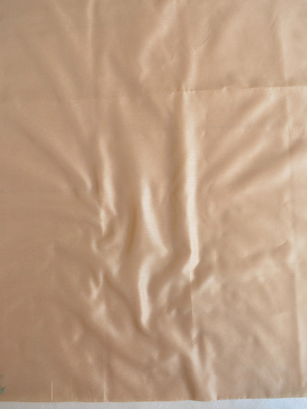 Banarasee Cotton Silk Plain Salwar Kameez Fabric With Resham Jaal Dupatta-Beige