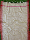 Handloom Khadi Cotton Salwar Kameez Dupatta Set-Red & Beige