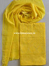 Chikankari & Zari Work Banarasee Chanderi Silk Dupatta Kameez Set-Yellow