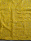 Chikankari & Zari Work Banarasee Chanderi Silk Dupatta Kameez Set-Yellow