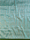 Banarasee Art Silk  Salwar Kameez Fabric With Contrast Dupatta-Green & Red