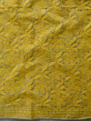 Chikankari & Zari Work Banarasee Chanderi Silk Dupatta Kameez Set-Yellow