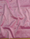 Banarasee Brocade Salwar Kameez Fabric With Cotton Silk Jaal Work Dupatta-Pink & Beige