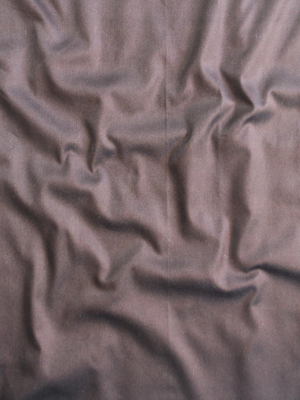 Banarasee Handloom Chanderi Silk Salwar Kameez Fabric With Chikankari Embroidery-Brown