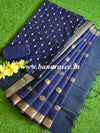 Banarasee Chanderi Cotton Zari Buti Design Salwar Kameez & Dupatta Set-Blue