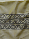 Handloom Block Printed Khadi Cotton Salwar Kameez Dupatta Set-Yellow