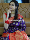 Banarasee Art Silk Zari Work Saree-Purple