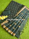 Banarasee Chanderi Cotton Zari Buti Design Salwar Kameez & Dupatta Set-Green