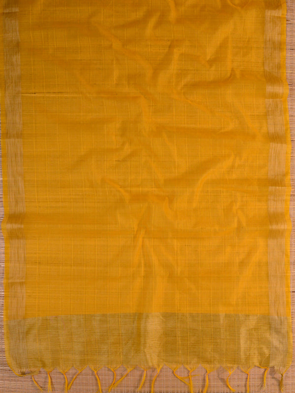 Banarasee Soft Cotton Ghichha Work Salwar Kameez Fabric & Dupatta-Green & Yellow