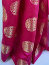 Banarasee Handwoven Semi Silk Saree With Buta Design-Pink