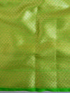 Banarasee Organza Mix Saree With Zari Buta & Border Saree-Green