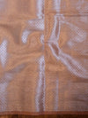 Banarasee Handwoven Semi-Chiffon Saree With Silver Buta-Sea Green