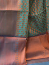 Banarasee Cotton Silk Mix Saree With Zari Buti Design-Blue