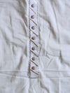 Banarasee Mul Cotton Salwar Kameez Fabric With Multicolor Resham Woven Dupatta-White & Blue