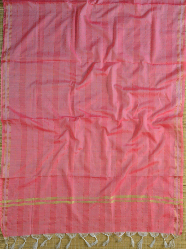 Banarasee Brocade Salwar Kameez Fabric With Cotton Silk Dupatta-Grey & Pink