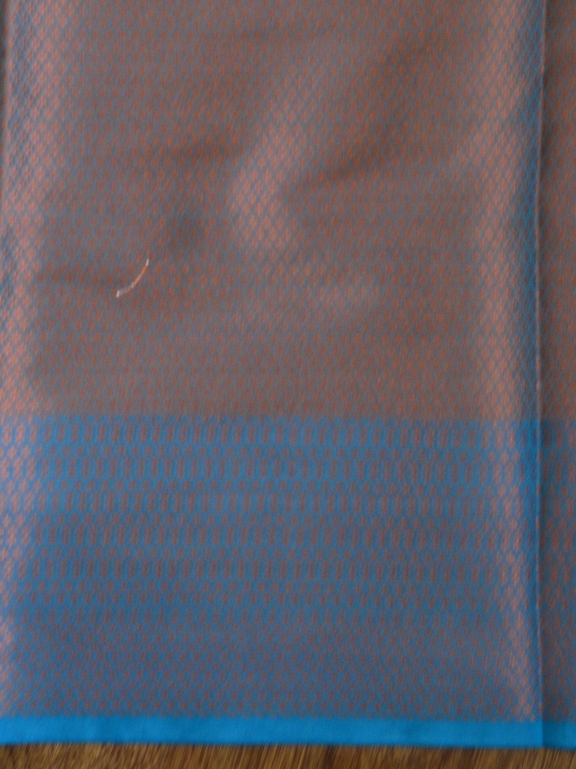 Banarasee Cotton Silk Mix Saree With Zari Buti Design-Blue