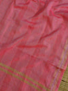 Banarasee Brocade Salwar Kameez Fabric With Cotton Silk Dupatta-Grey & Pink