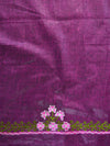 Handwoven Linen Kameez & Dupatta With Hand-Embroidered Work-Pink & Purple
