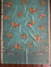 Banarasee Chanderi Cotton Zari Buti Salwar Kameez Fabric With Digital Print Dupatta-Green