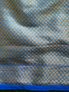 Banarasee Organza Mix Saree With Zari Buta & Border Saree-Yellow & Blue