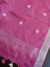 Handwoven Linen Kameez & Dupatta With Hand-Embroidered Work-Pink & Purple