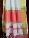 Banarasee Salwar Kameez Cotton Silk Gold Zari Buti Woven Fabric With White Dupatta-Pink