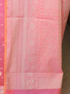 Banarasee Cotton Silk Saree With Resham Buti & Border-Pink