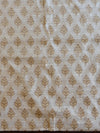 Banarasee Cotton Silk Salwar Kameez Ghichha Buti Fabric & Dupatta-White