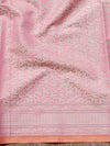 Banarasee Cotton Silk Saree With Resham Buti & Border-Pink