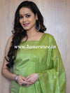 Bhagalpuri Cotton Silk Suit Set With Ghichha Work Salwar Kameez & Dupatta-Green