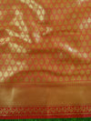 Banarasee Art Silk Saree With Meena Buta Work-Red