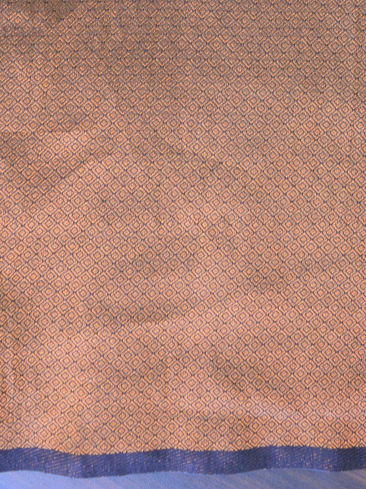Banarasee Kubera Pattu Soft Silk Saree With Copper Zari Work-Black