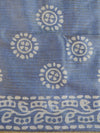 Handloom Khadi Cotton Hand-Dyed Batik Pattern Salwar Kameez Dupatta Set-Grey & Red
