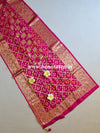 Banrasee Art Silk Bandhini Dupatta-Hot Pink