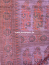 Banarasee Art Silk Saree With Floral Woven Design & Contrast Plum Pallu-Beige