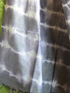 Bhagalpuri Silk Cotton Suit Set With Shibori Work Kameez & Dupatta-Green & Grey