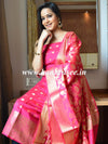 Banarasee Chanderi Cotton Zari Buta Design Salwar Kameez & Dupatta Set-Pink