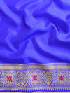 Banarasee Handwoven Semi Silk Saree With Jaal Design-Rust