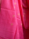 Bhagalpuri Cotton Silk Suit Set With Ghichha Work Salwar Kameez & Dupatta-Pink