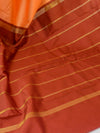 Banarasee Handwoven Art Silk Saree With Contrast Pallu-Peach