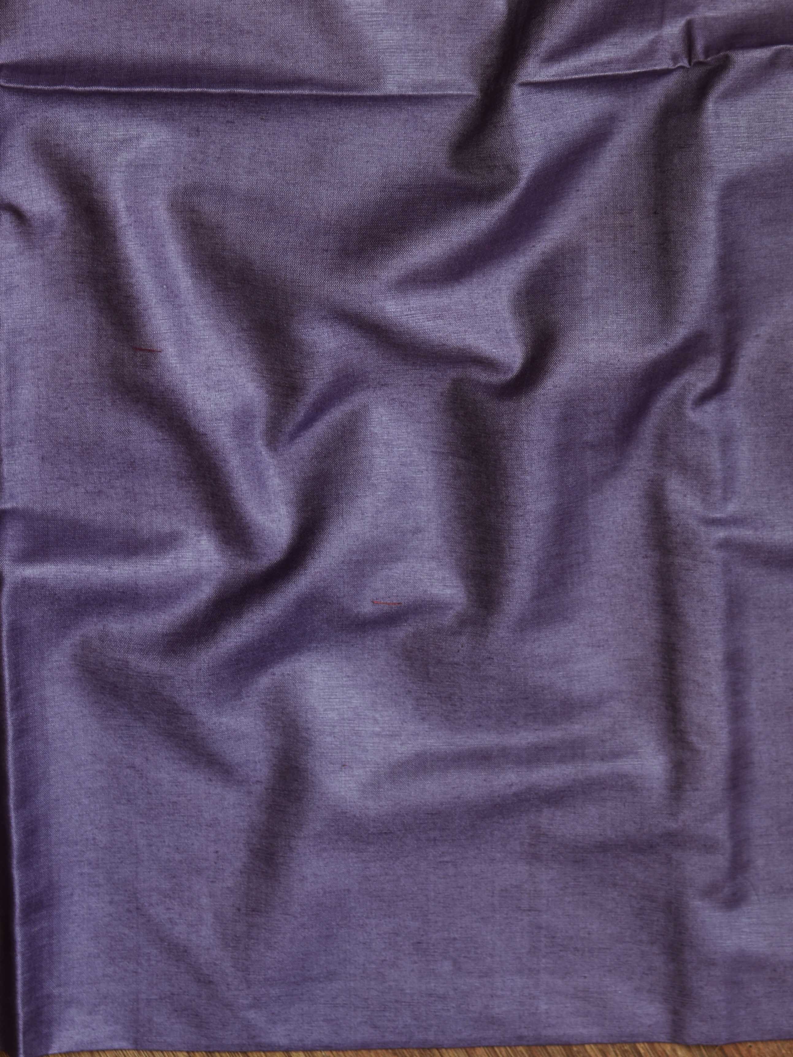 Bhagalpuri Cotton Silk Suit Set With Ghichha Work Salwar Kameez & Dupatta-Purple