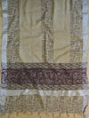 Handloom Linen Cotton Hand-Block Print Suit Set-Brown