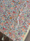 Banarasee Chanderi Cotton Resham Buti Salwar Kameez Fabric With Digital Print Dupatta-Beige