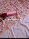 Banarasee Chanderi Cotton Resham Buti Salwar Kameez Fabric With Digital Print Dupatta-Pink