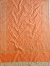 Banarasee Art Silk Buti Design Salwar Kameez Fabric With Contrast Dupatta-Maroon & Peach